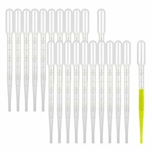 200PCS 3ml Disposable Plastic Transfer Pipettes, Calibrated Dropper, Lab DIY Art