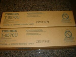 Genuine Toshiba T-8570U Toner - Lot of 2 - NEW, eStudio 557/657/757/857