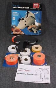 CLEAN MONARCH MARKING #1115 TWO-LINE PRICEMARKING GUN WITH LABELS