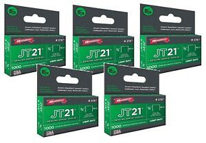 5 Boxes of 1000 Arrow 276 Staples Wide Crown 3/8&#034; Light Duty Crafts Home Repair