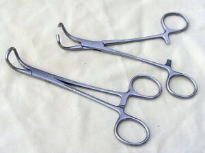 Surgical Pliers 5.5&#034; Locking Forceps Stainless Germany