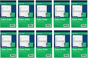 Adams Sales Order Book, 2-Part, Carbonless, White/Canary, 4-3/16 x 7-3/16 Inches