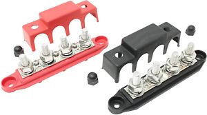 4 Post Power Distribution Block Bus Bar Pair with Cover - Made in The USA - 250