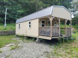 Lofted Barn Cabin for Hunting Camp Ground Tiny House Insulated &amp; Finished