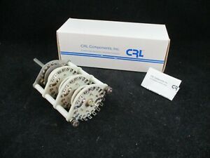 **NEW* CENTRALAB JV-9037 ROTARY SWITCH 6-POL 2-8 POS NON-SHORTING *60 DAY WRNTY*