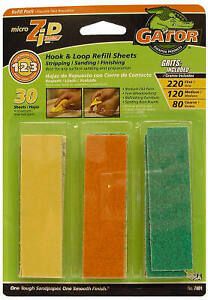 7801 30-Pack Micro Zip Sander Refill Hook &amp; Loop Sheets - Quantity 1