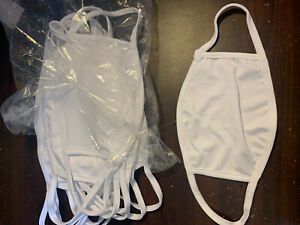 Sublimation Blank Facemasks - Bulk - Lot of 18 - Adult Large
