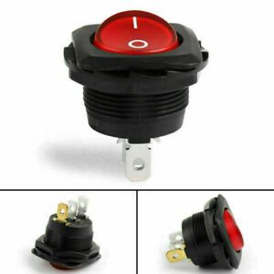 1 Waterproof R13-135B Rocker Switch 3Pin 2 Position ON-OFF 10A/16A Red  F7