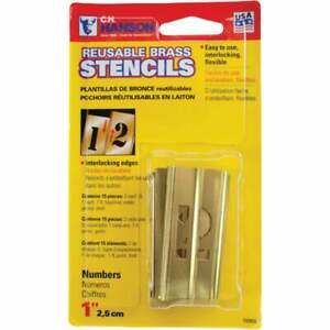 CH Hanson 1 In. Numeral Stencil Set (15 Piece) 10303  - 1 Each