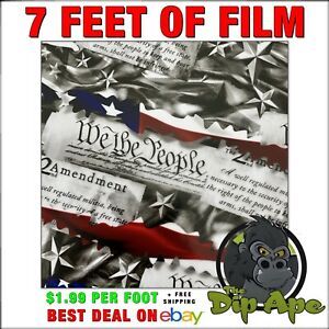 Hydrographic film second amendment  hydro dipping 7&#039; x 20&#034; hydro dip 2nd