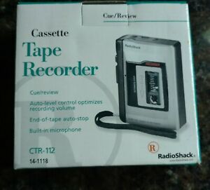 Vintage Radio Shack Cassette Tape Recorder CTR-112 Tested Never Used