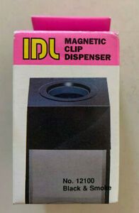 Vintage IDL Paper Clip Dispenser Magnetic Holder for office school home NEW