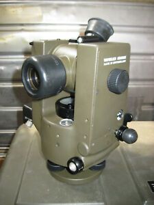 Very RARE Wild Heerbrugg Military G2E 2202 Theodolite and Wild Tripod