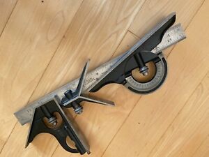 Starrett Combination Square Set Nice Condition 