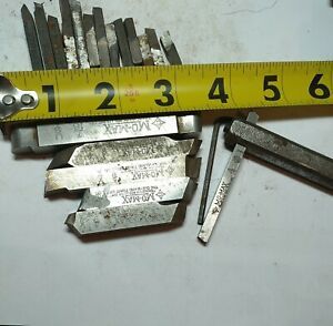 Cleveland Mo-max 7/16&#039;&#039;  3/8&#034; HSS Lathe Cutting Tool Bits 3/16&#034; working holder