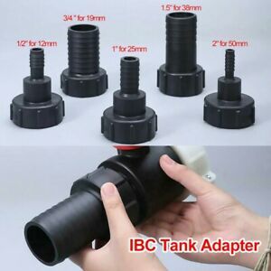 2 Water IBC Tank Adapter Garden Hose Tap Connector Fitting Tool Plastic Joint