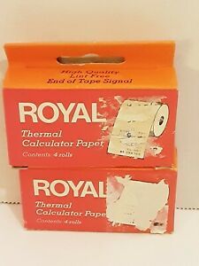 ROYAL THERMAL CALCULATOR PAPER LOT OF 2