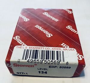 STARRETT No.134 Cross Test Level &amp; Plumb, 2 x 3” Length. Made in the USA.