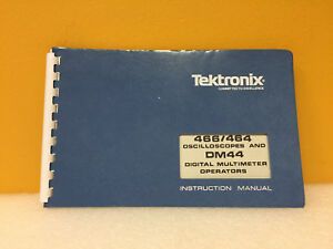Tektronix 070-2037-00 466/464 Oscilloscope DM44 Multimeter Module Instruction