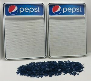 Lot of 2 Pepsi-Cola Wall Mount Menu Board Countertop Signs w/ Letter Numbers