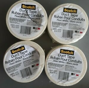 4 Pack Scotch Duct Tape, Pearl White, 1.88-Inch by 20-Yard Each READ BELOW