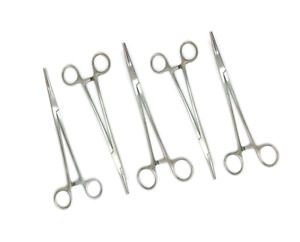 (Qty-5) Pilling Weck 21-4161 PHANEUF Uterine Artery Forceps, 8-1/4&#034; - Lot of 5