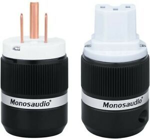 Monosaudio M130/F130 Pure Copper US Version AC Power Plug ,15A 250V Audio Grade