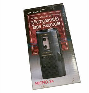 VTG Optimus Radio Shack Micro-34 Micro-cassette Voice Activated Tape Recorder
