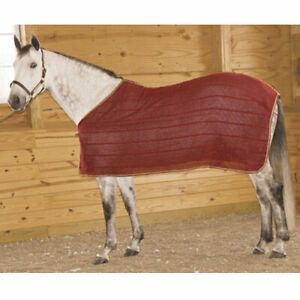 High Spirit Horse Equipment PIKSXLBG Irish Knit Anti Sweat Sheet, Burgundy -