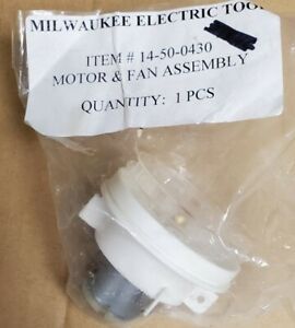 NEW MILWAUKEE HEAT GUN MOTOR / FAN # 14-50-0430 8977 8975      (#162)