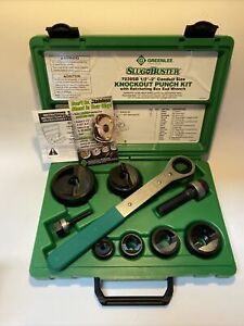 Greenlee Slug Buster Knockout Punch Set 7238 SB Excellent