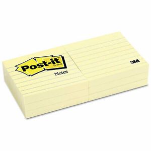 Sticky note Notes 630-6PK Original Notes- 3 x 3- Canary Yellow- 6 100-Sheet Pads