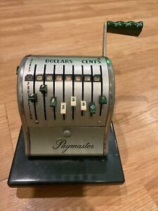 Vintage Paymaster Ribbon Writer Series S-1000 Check Writer W/O Key (Green)