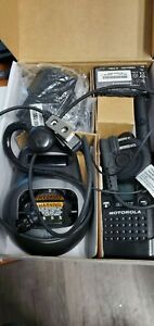 Motorola CLS1110 Two-Way Radio - Black 11 units and 2 - 6  slot charging bases.