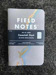 Field Notes FNC-38b Spring 2018 Coastal: East 3-pack Notebooks Sealed Limited Ed