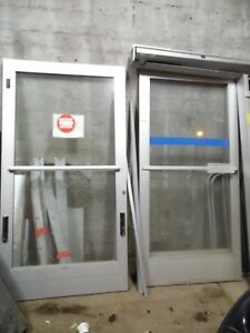 Glass Store Front Doors With Frame 43 1/2Wide x 83 5/8high