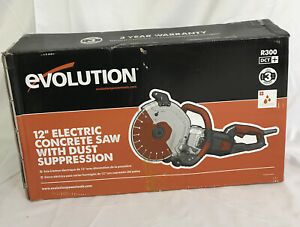 Evolution r300dct+ 12&#034; Electric Concrete Saw w/Dust Supression