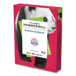 Hammermill 168300R Premium Cardstock, 110 Lb, 8.5 X 11, Red, 200/ream