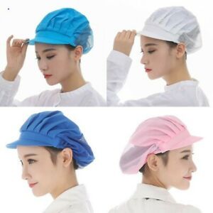 Dust Proof Cap Kitchen Baker Chef Elastic Hat Cook Men Women Catering Practical