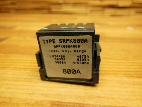 GE SRPK800A plug 800A RS-9788 trip unit
