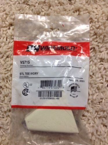 NEW WIREMOLD WIRE MOLD V5715 STEEL TEE IVORY** NEW**