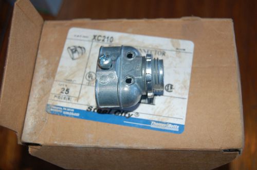 T&amp;b  xc210 3/8&#034; single screw duplex connector - box of 25 for sale