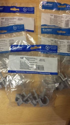 Carlon 1/2&#034; naylon masonry conduit clamp (5 pieces) e977ndc-ctn 5 bags for sale