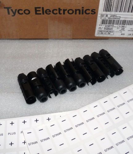 LOT OF 10 NEW TYCO 6-1394461-2 PHOTOVOLTAIK SOLAR CONNECTORS MALE COUPLERS