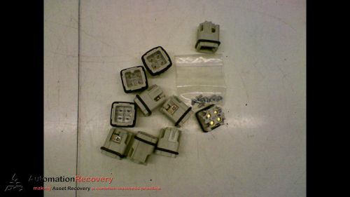HARTING 09200032611 -PACK OF 10- INDUSTRIAL CONNECTOR INSERTS 10A 3PIN, NEW*