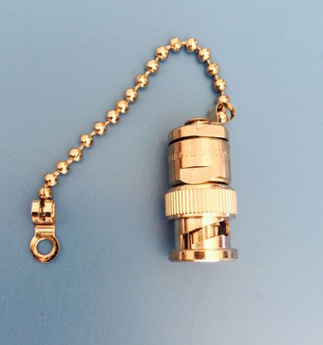 35650-51 amphenol rf conn terminator plug bnc 50 ohm cap and chain for sale
