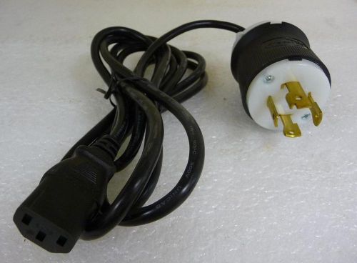 Hubbell hbl2721 30a 3ph 250vac twist lock plug to c13 plug cord for sale