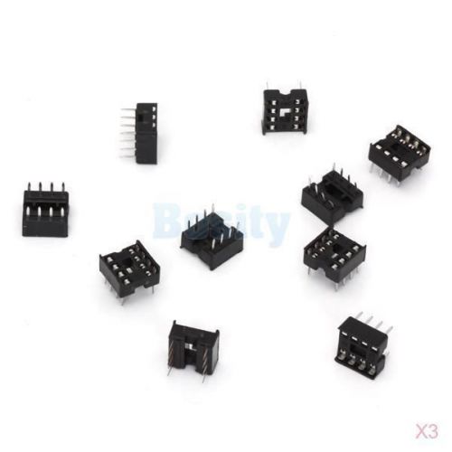 3x 10pcs 8pin pitch 2.54mm dip ic socket adapter solder type socket for sale