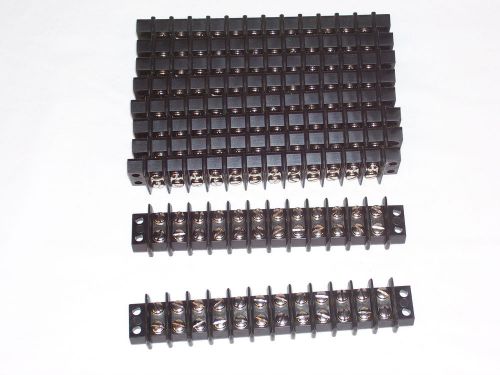 10pcs cinch 12-141 terminal strip, barrier type. new in box. 12 terminals, 20a for sale
