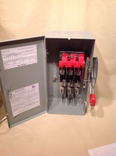 Eaton Cutler Hammer Fusible Safety Switch 600 V 3 Pole 30 Amp DH361FGK ~ NEW